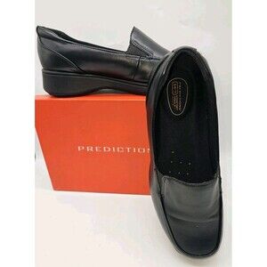 SafeTStep Black Non-Slip Work Shoes Women's 9M Loafers Uniform